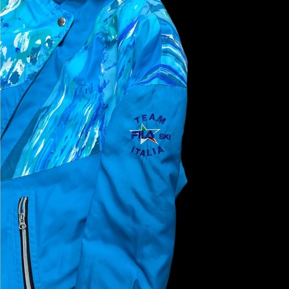Fila Team Italia Ski Jacket  Blue Size 12 in Excellent condition. - Picture 4 of 5